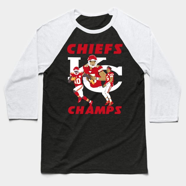 Chiefs Baseball T-Shirt by FootballBum